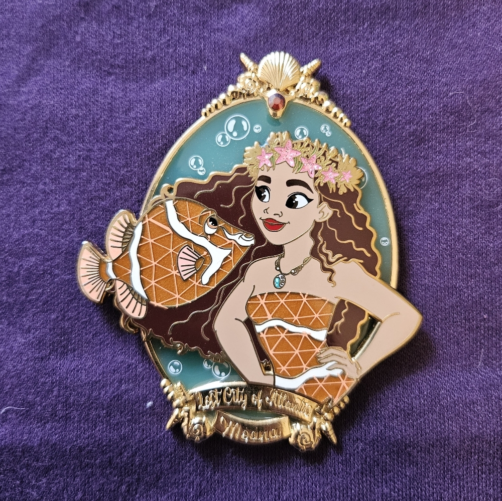 "Lost City of Atlantis Moana" Fantasy Pin by Yesterdaisy Pins